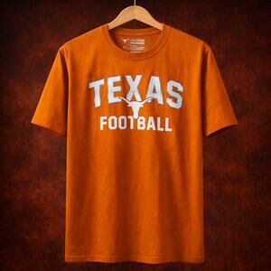 New University of Texas Longhorns Burnt Orange White Football T-Shirt XXXL 3XL